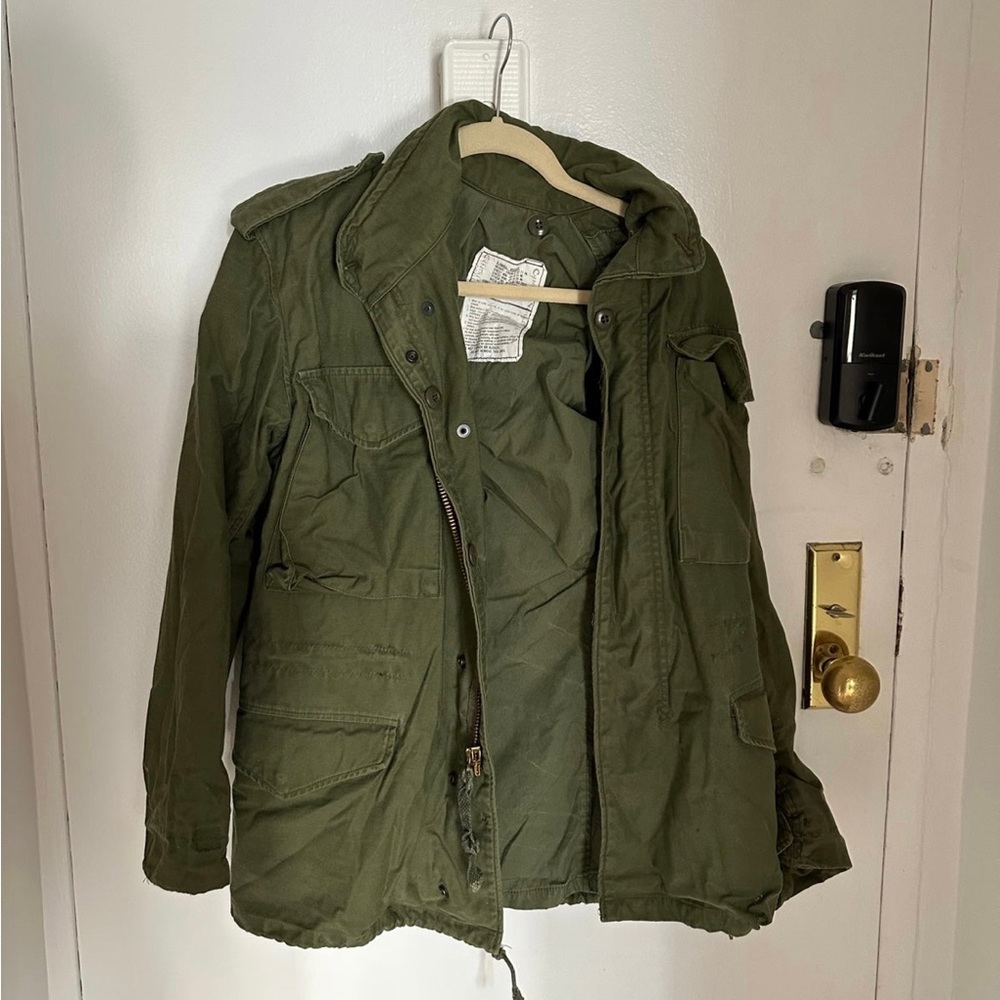 Vintage Alpha Industries OG-107 Field Jacket M65 Army Green